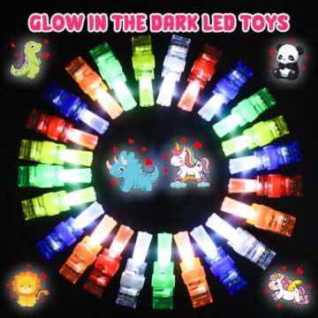 28PCS LED Finger Lights Valentines Day Cards for Kids School Classroom Funny Valentine Day Exchange ...