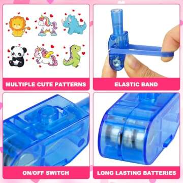 LED Finger Lights Valentines Day Cards for Kids Gift