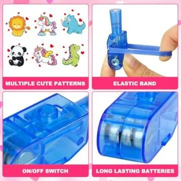 LED Finger Lights Valentines Day Cards for Kids Gift