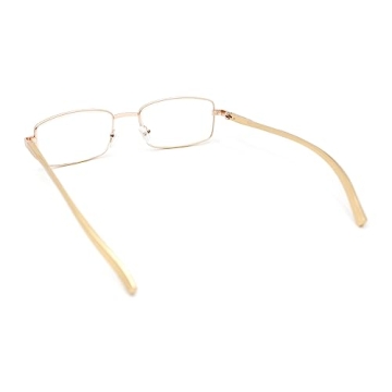 SA106 Classic Gold Metal Rim Reading Glasses +1.0