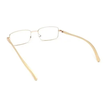 SA106 Classic Gold Metal Rim Reading Glasses +1.0