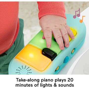 ​Fisher-Price Baby to Toddler Toy 3-in-1 Hit Wonder Activity Center & Play Table with Music Lights & Developmental Activities