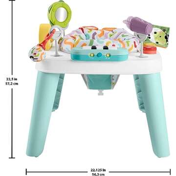 ​Fisher-Price Baby to Toddler Toy 3-in-1 Hit Wonder Activity Center & Play Table with Music Lights & Developmental Activities