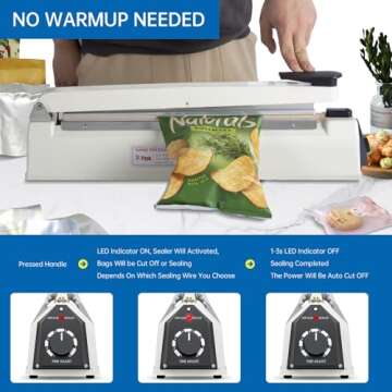 R-PACK Impulse Heat Sealer - Instant, Safe & Versatile Sealing