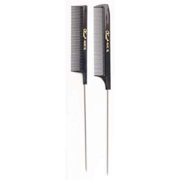 Krest Pintail Combs Weaving Foiling Fine Tooth Rattail Hair Comb XL. 2 PC.