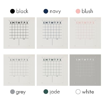 Stylish Acrylic Wall Mounted Dry Erase Calendar