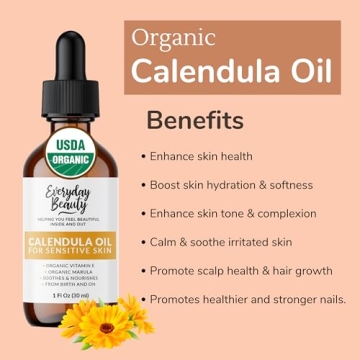 Organic Calendula Oil For Sensitive Skin - Nourishing Skincare