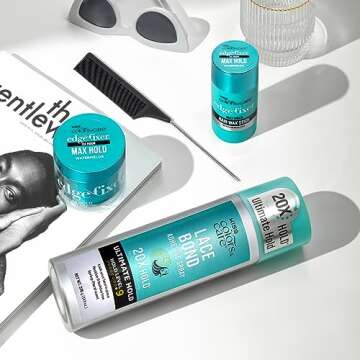 KISS Colors & Care Lace Bond Adhesive Spray Ultimate Hold 11.1 oz. - Adhesive for Lace Frontals, Sweat Proof, Water-Resistant, Fast Drying, Efficient Nozzle, Convenient, Super Secure for All Day