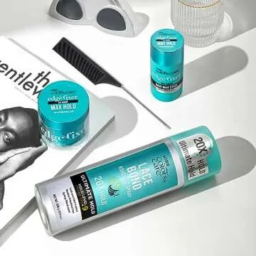 KISS Colors & Care Lace Bond Adhesive Spray Ultimate Hold 11.1 oz. - Adhesive for Lace Frontals, Sweat Proof, Water-Resistant, Fast Drying, Efficient Nozzle, Convenient, Super Secure for All Day