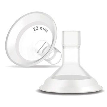 Maymom MyFit Comfy Series 22 mm Two-Piece Design Breastshield Compatible with Medela Breast Pumps; N...