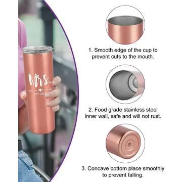 Engagement Anniversary Stainless Steel Tumbler Gift