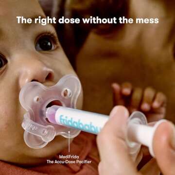 Frida Baby Mobile Medicine Cabinet Travel Kit, Baby Essentials Gift Set Includes NoseFrida Snotsucker, Rectal Thermometer, MediFrida Medicine Dispenser with Portable Carrying Case