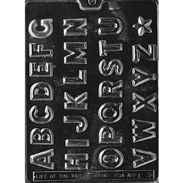 Grandmama's Goodies L003 Alphabet Letter Chocolate Candy Soap Mold with Exclusive Molding Instructions … (3)