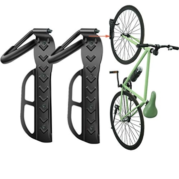 Heavy-Duty Wall-Mounted Bike Rack 2-Pack - Save Space & Secure Bikes