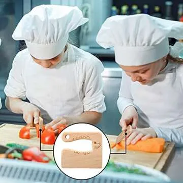 Safe Wooden Kids Knife Set for Cooking Fun