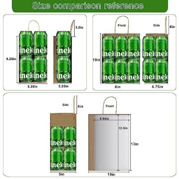 Toovip 90 Pack Kraft Paper Gift Bags - Versatile and Stylish