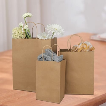 Toovip 90 Pack Kraft Paper Gift Bags - Versatile and Stylish