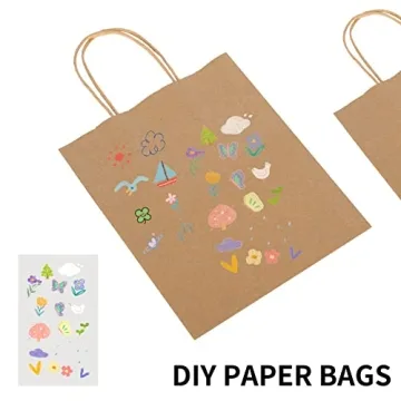 Toovip 90 Pack Kraft Paper Gift Bags - Versatile and Stylish