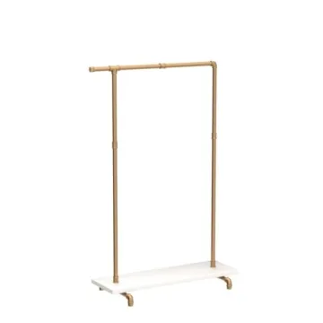 BOSURU Gold Pipe Clothing Rack for Boutique Display