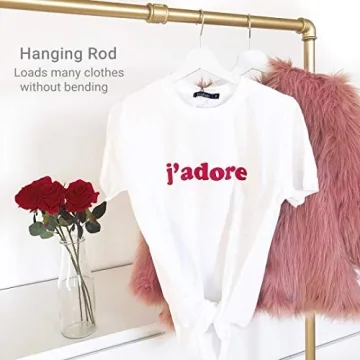 BOSURU Gold Pipe Clothing Rack for Boutique Display