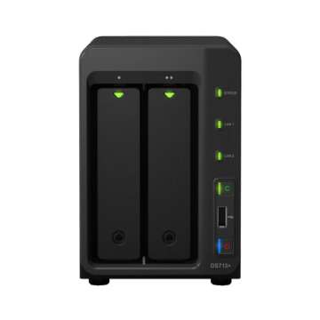Synology DiskStation DS713+ 2-Bay Network Attached Storage for Home & Business