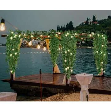 RECUTMS 12 Pack Ivy Vines with LED Lights for Decor