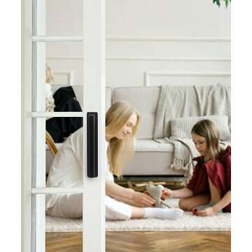 RVPEKUPE 2-Pack Adhesive Cabinet Handles Stick On Handle Self Stick Drawer Pulls No Drill Cabinet Pulls for Cabinet Closet Glass Sliding Shower Door Handle - 6", Black