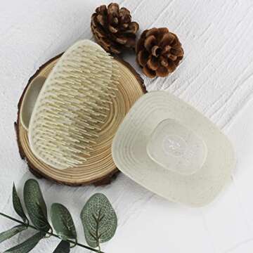 Ecoed Scalp Massager Shampoo Brush & Dandruff Comb - Unisex Hair Care Tool