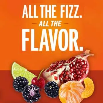IZZE Sparkling Juice Beverage Blend, Sunset Variety Pack, Clementine, Peach, Cherry Lime, Pomegranat...