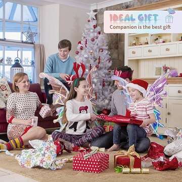 maysida Electric Fairy Wings for Girls, Light Up Moving Butterfly Wings with LED Lights and Music, T...