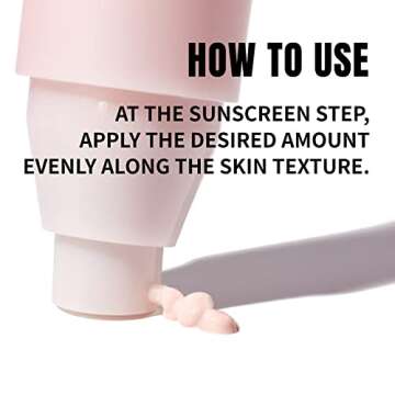 MOONSHOT Tone Up Fixer - Tinted Sunscreen Moisturizer -Super Adhesive Makeup Base with Apricot Beige Color – Skin Radiance Booster before Makeup, 1.01 fl.oz.