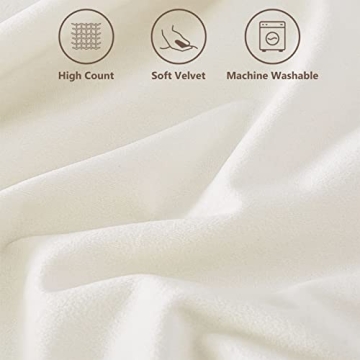 Top Finel Velvet Throw Pillow Covers Set of 2, Soft and Durable