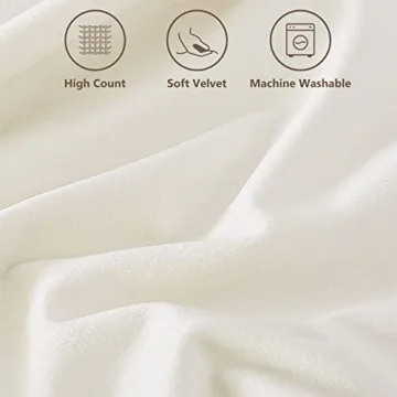 Top Finel Velvet Throw Pillow Covers Set of 2, Soft and Durable