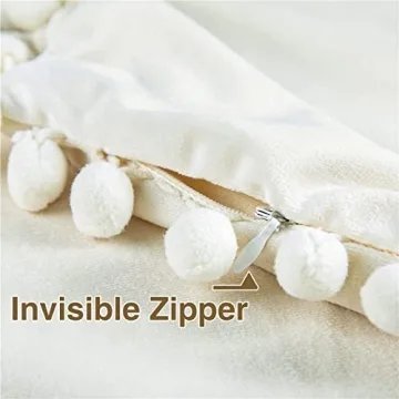 Top Finel Velvet Throw Pillow Covers Set of 2, Soft and Durable