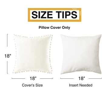 Top Finel Velvet Throw Pillow Covers Set of 2, Soft and Durable