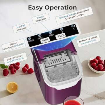 Countertop Ice Maker – Quick Ice in 6 Minutes!