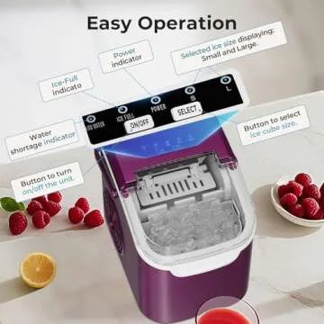 Countertop Ice Maker – Quick Ice in 6 Minutes!