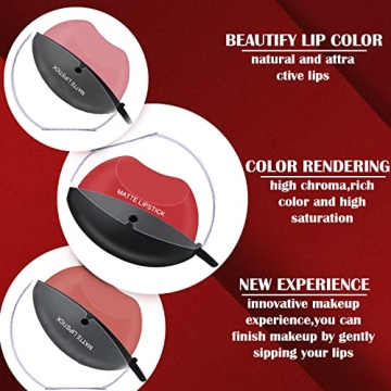 DAGEDA 3 Colors Matte Lipstick Set for Effortless Beauty