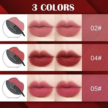 DAGEDA 3 Colors Matte Lipstick Set for Effortless Beauty