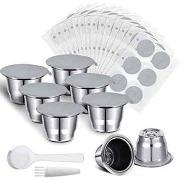 Didaey Reusable Espresso Capsules - Eco-Friendly Stainless Steel Pods Compatible with Nespresso