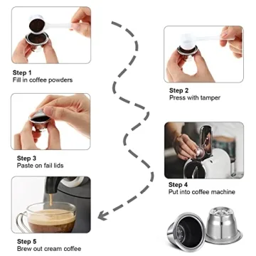 Didaey Reusable Espresso Capsules for Nespresso Machines