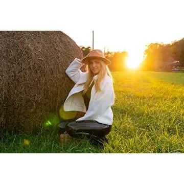 PRETTYGARDEN Women 2024 Fall Winter Fleece Jacket Long Sleeve Casual Button Fuzzy Sherpa Cropped Coats Outerwear with Pockets(Off-white,Large)