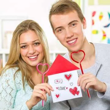 Muiyaneq Heart Shaped Valentine’s Day Pens, 48 Pcs Fun Writing Supplies