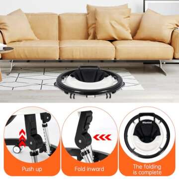 Wismind Baby Walker 9 Adjustable Heights Safe and Portable