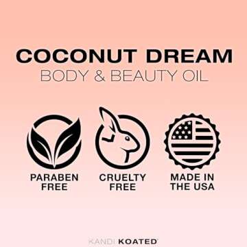 Bedroom Kandi Coconut Dream Body & Beauty Oil for All Skin Types