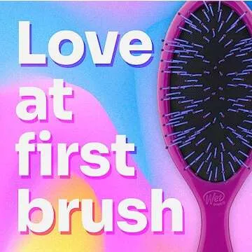 Wet Brush Thick Hair Detangling Brush, Purple - Ultra-Soft IntelliFlex Bristles Glide Through Tangles With Ease - Pain-Free Detangler for All Hair Types, Wet & Dry Hair