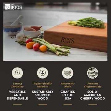 John Boos Block Large Cherry Wood Cutting Board