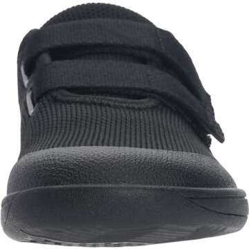 WHITIN Shoes for Toddler Kids Minimalist Zero Drop Wide Barefoot for Boys Girls Size 8 Fashion Tennis Walking Running Sneakers Lightweight All Black 25
