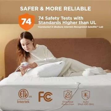 Bedsure Heated Mattress Pad King Size with Dual Control