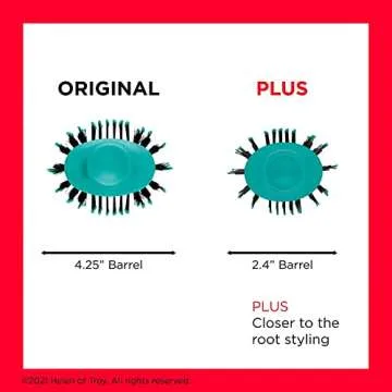 REVLON Salon One-Step Original 1.0 Hair Dryer and Volumizer Hot Air Brush, Teal - Diffuser, Ionic Te...